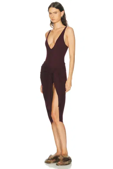 The Attico High Slit Midi Dress | Thumbnail 3
