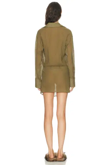 The Attico Shirt Mini Dress | Thumbnail 4 The Attico Shirt Mini Dress | Thumbnail 4
