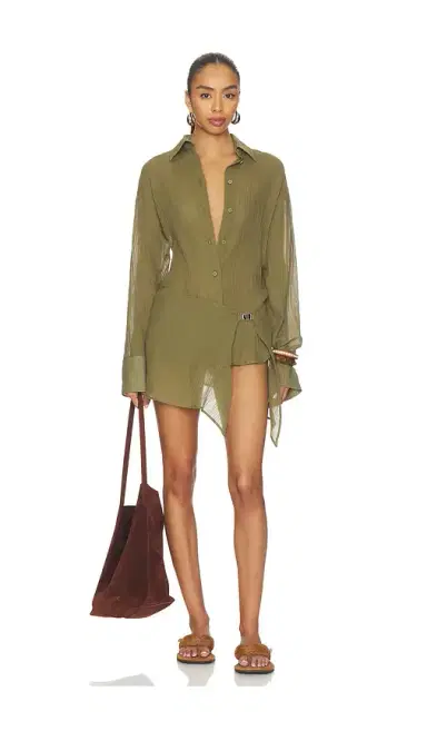 The Attico Shirt Mini Dress | Thumbnail 6 The Attico Shirt Mini Dress | Thumbnail 6