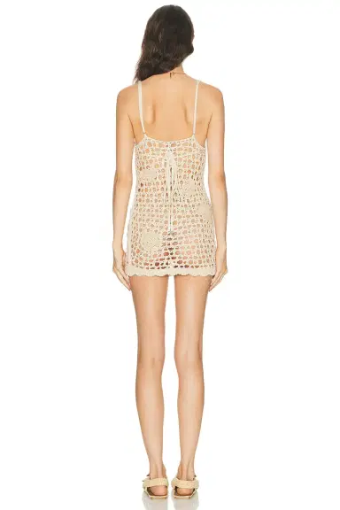 The Attico Crochet Mini Dress | Thumbnail 3 The Attico Crochet Mini Dress | Thumbnail 3