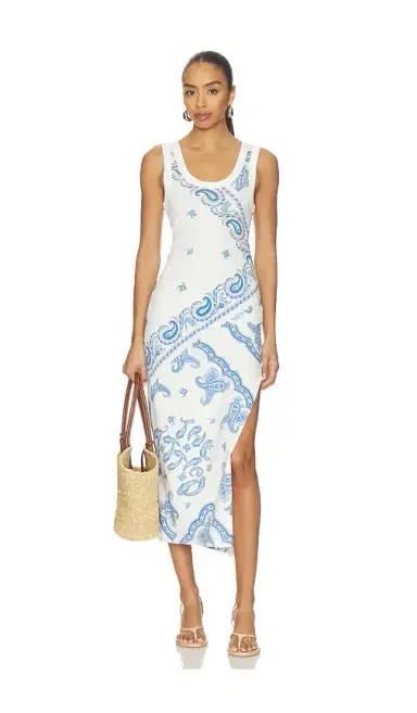 The Attico Paisley Midi Dress | Thumbnail 4