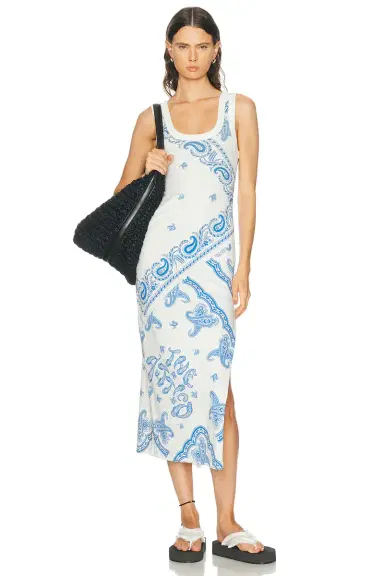 The Attico Paisley Midi Dress | Thumbnail 1