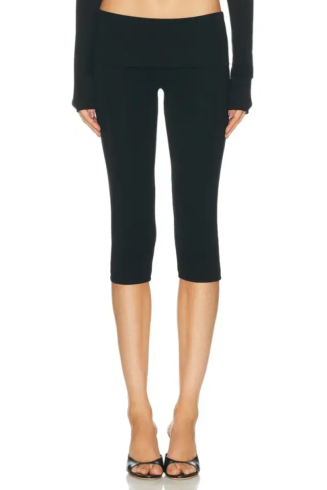 Eterne Foldover Capri Legging