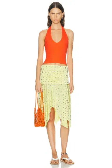 ÉTERNE Cropped Halter Top | Thumbnail 4