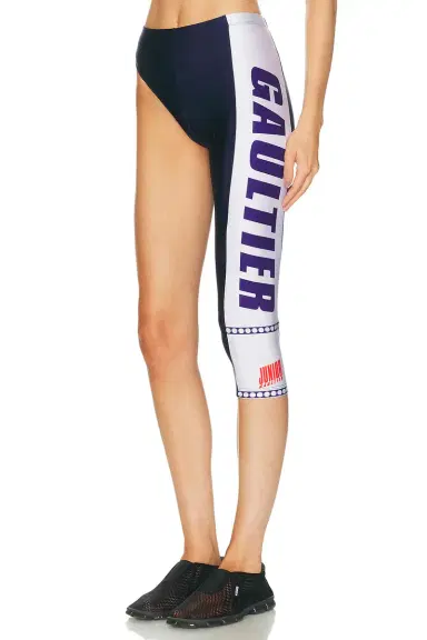Jean Paul Gaultier Asymmetric Cyclist Capri | Thumbnail 2