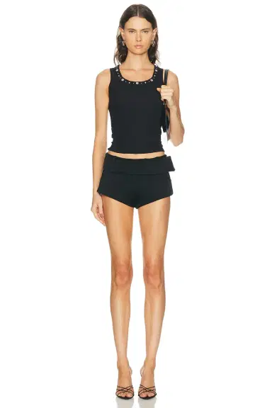 Versace Embroidered Tank Top | Thumbnail 4 Versace Embroidered Tank Top | Thumbnail 4