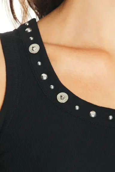 Versace Embroidered Tank Top | Thumbnail 5 Versace Embroidered Tank Top | Thumbnail 5