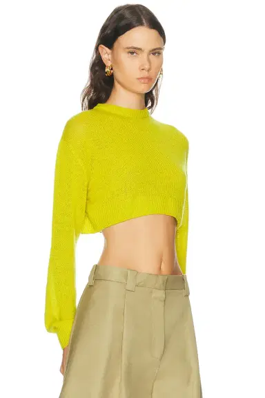 Balenciaga Cropped Crewneck Sweater | Thumbnail 2