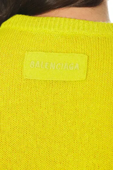 Balenciaga Cropped Crewneck Sweater | Thumbnail 5