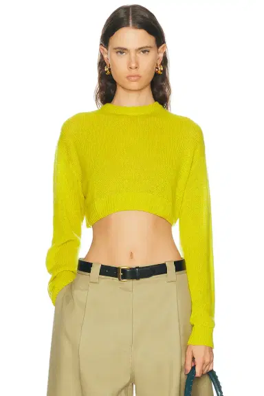 Balenciaga Cropped Crewneck Sweater | Thumbnail 1