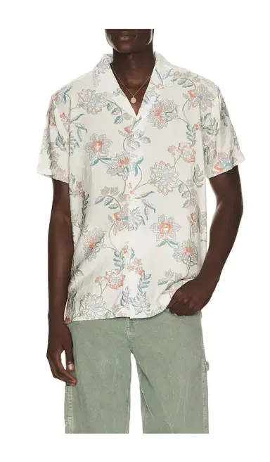 Vintage Summer Textured Camp Shirt | Thumbnail 1