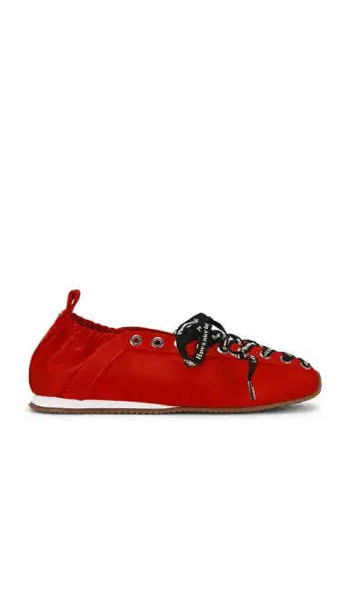 Ganni Lace Up Sporty Ballerina Sneaker | Thumbnail 1 Ganni Lace Up Sporty Ballerina Sneaker | Thumbnail 1