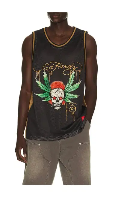 Ed Hardy By Appointment Only Weed Skull Jersey | Thumbnail 1
