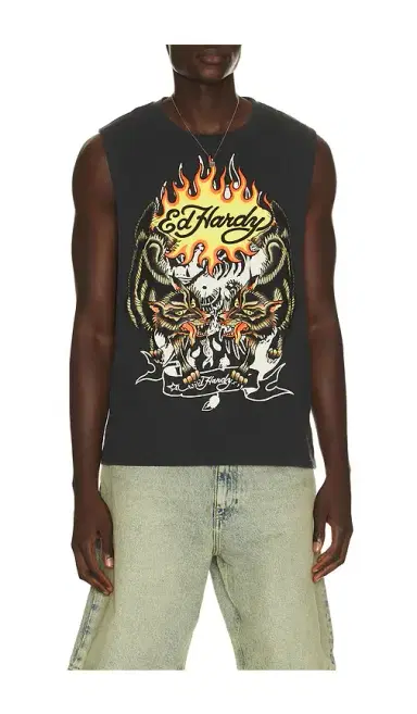 Ed Hardy Wolves Cut Off Tee | Thumbnail 1