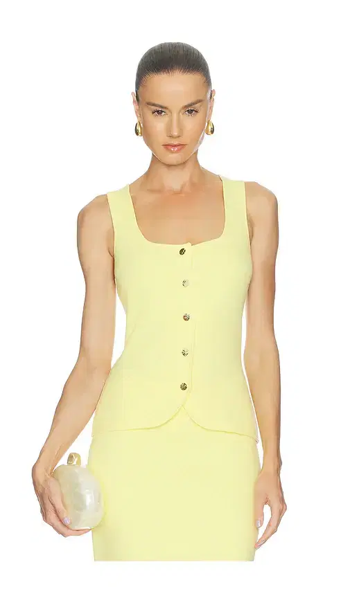 525 America Maria Button Front Corset Top