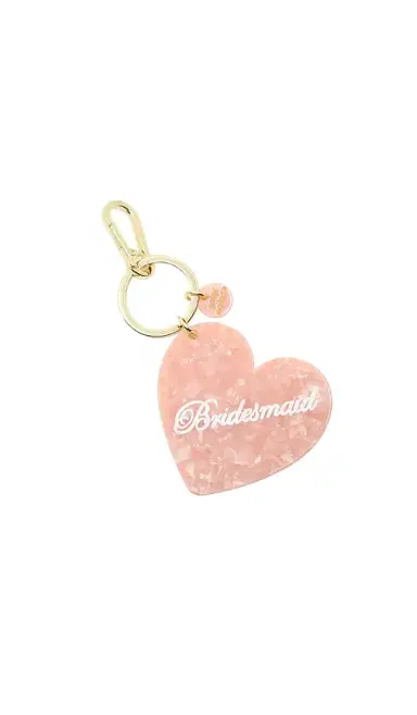 Solar Eclipse Hand-Painted Bridesmaid Bag Charm & Keychain | Thumbnail 1