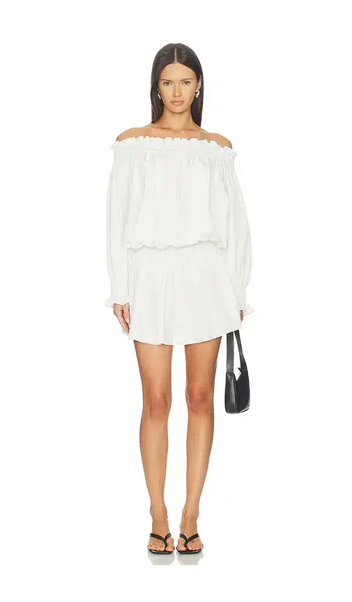 Long Sleeve Peasant Mini Dress