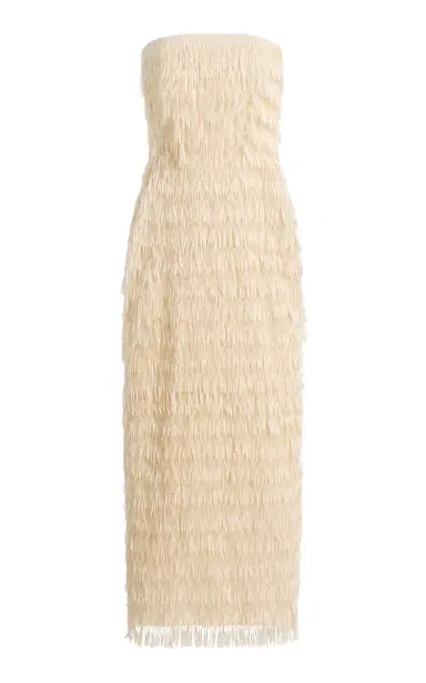 Maticevski Marigold Fringed Maxi Dress | Thumbnail 6