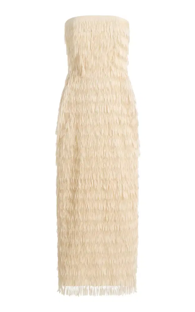Maticevski Marigold Fringed Maxi Dress