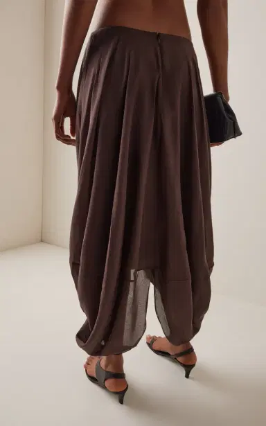 TOTEME Cocoon Ruffled Jersey Midi Skirt | Thumbnail 4 TOTEME Cocoon Ruffled Jersey Midi Skirt | Thumbnail 4