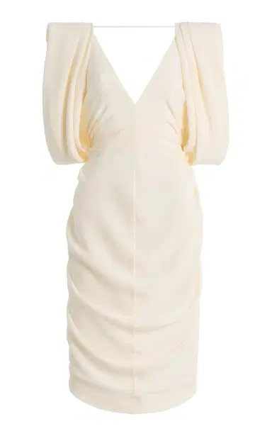 Versace Ruffled Silk Midi Dress | Thumbnail 6 Versace Ruffled Silk Midi Dress | Thumbnail 6
