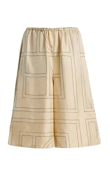 TOTEME Monogram Silk Pajama Culottes | Thumbnail 8 TOTEME Monogram Silk Pajama Culottes | Thumbnail 8
