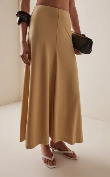 TOTEME Flared Jersey Midi Skirt | Thumbnail 3 TOTEME Flared Jersey Midi Skirt | Thumbnail 3