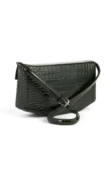 Toteme Clip Croc-Embossed Leather Shoulder Bag | Thumbnail 3 Toteme Clip Croc-Embossed Leather Shoulder Bag | Thumbnail 3