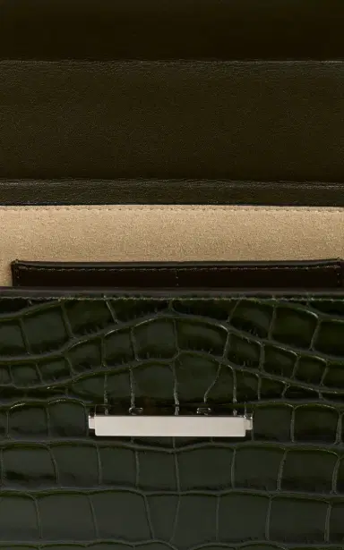 Toteme Clip Croc-Embossed Leather Shoulder Bag | Thumbnail 6 Toteme Clip Croc-Embossed Leather Shoulder Bag | Thumbnail 6