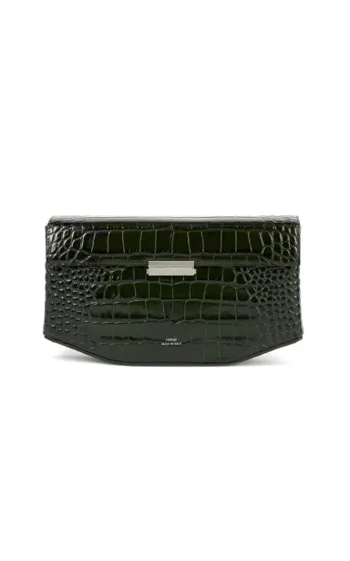 Toteme Clip Croc-Embossed Leather Shoulder Bag | Thumbnail 8 Toteme Clip Croc-Embossed Leather Shoulder Bag | Thumbnail 8