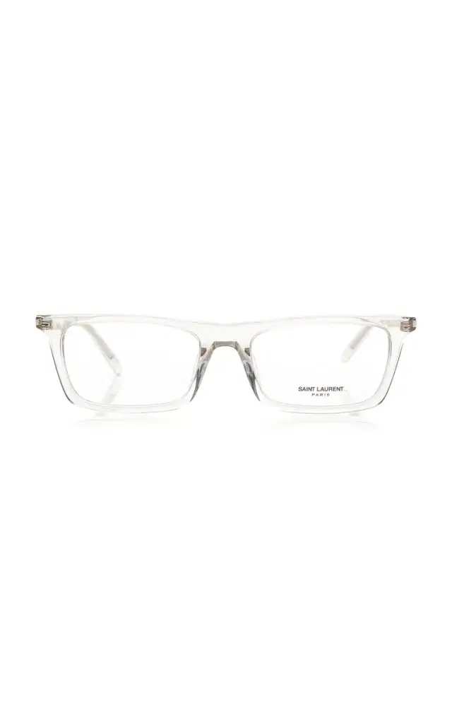Saint Laurent Betty Thin Square-Frame Acetate Glasses