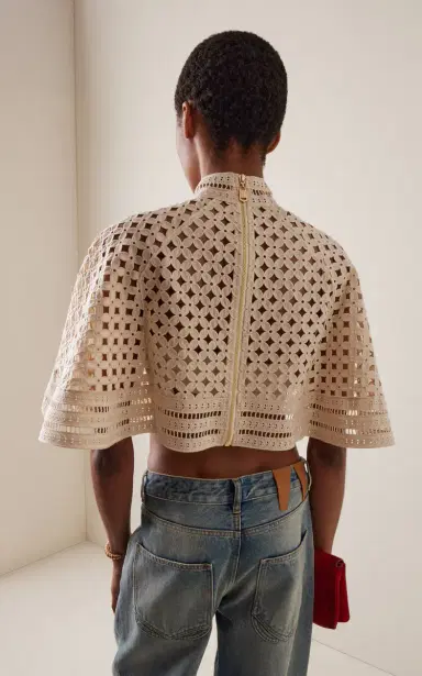 Zimmermann Indra Embroidered Cotton Cape | Thumbnail 4 Zimmermann Indra Embroidered Cotton Cape | Thumbnail 4
