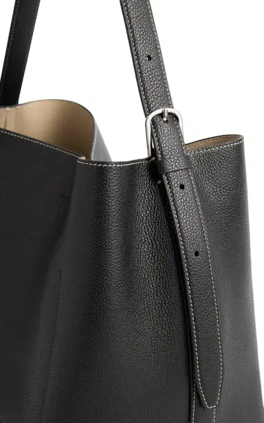 Toteme Medium Belted Grained-Leather Tote Bag | Thumbnail 3
