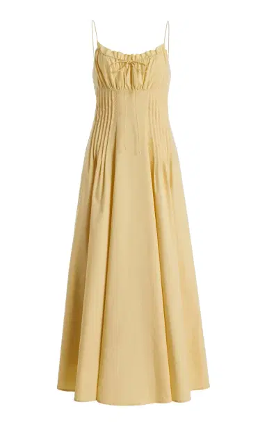 Staud Margi Ruffled Cotton-Blend Maxi Dress | Thumbnail 6 Staud Margi Ruffled Cotton-Blend Maxi Dress | Thumbnail 6