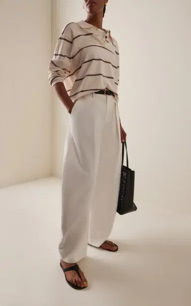 Staud Elias Cotton-Blend Wide-Leg Pants | Thumbnail 2 Staud Elias Cotton-Blend Wide-Leg Pants | Thumbnail 2
