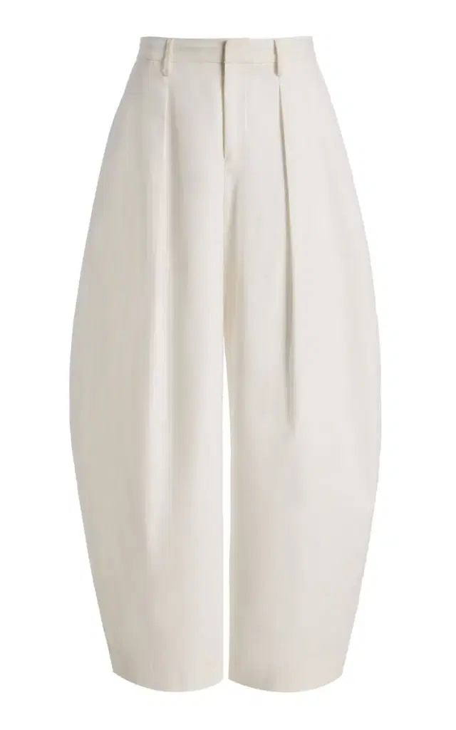 STAUD Elias Cotton-Blend Wide-Leg Pants