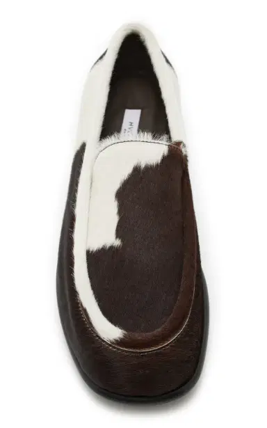 Hvoya Exclusive Bowie Cow-Print Pony Hair Loafers | Thumbnail 3 Hvoya Exclusive Bowie Cow-Print Pony Hair Loafers | Thumbnail 3