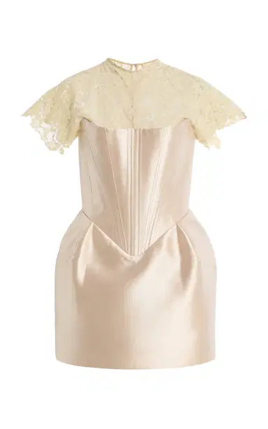 DE LA VALI Exclusive Catalina Satin Mini Dress | Thumbnail 6