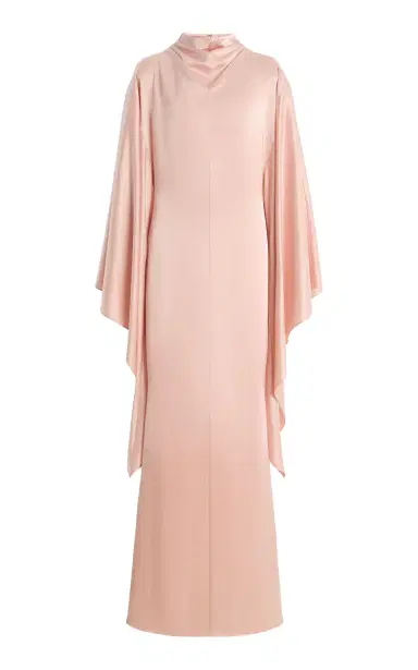 DE LA VALI Exclusive Dedalo Satin Cape-Sleeve Maxi Dress | Thumbnail 8 DE LA VALI Exclusive Dedalo Satin Cape-Sleeve Maxi Dress | Thumbnail 8