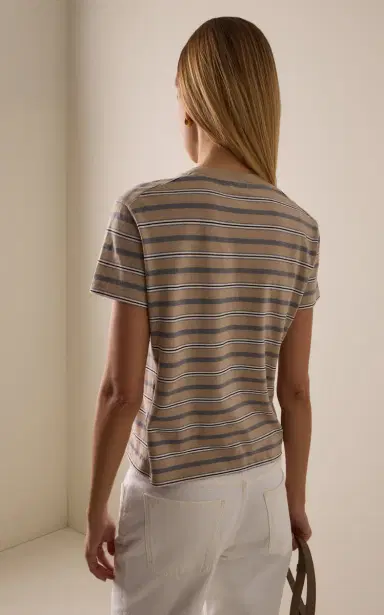 Kallmeyer Kenzie Striped Cotton T-Shirt | Thumbnail 4