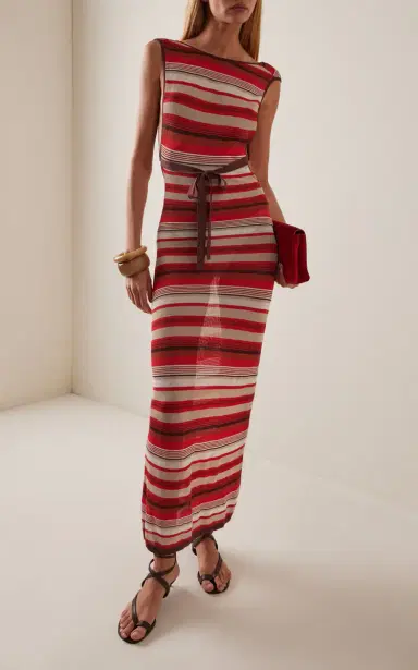 SIR. Exclusive Coastline Tie Maxi Dress | Thumbnail 3 SIR. Exclusive Coastline Tie Maxi Dress | Thumbnail 3