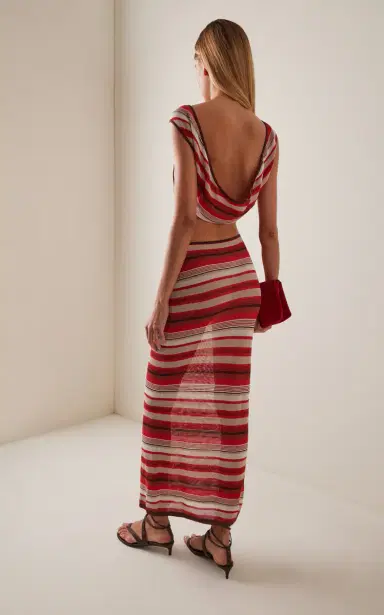 SIR. Exclusive Coastline Tie Maxi Dress | Thumbnail 4 SIR. Exclusive Coastline Tie Maxi Dress | Thumbnail 4