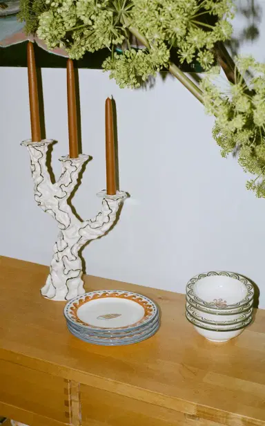 Moda Domus Aperitivo Set-of-Four Ceramic Dessert Plates - Multi | Thumbnail 2