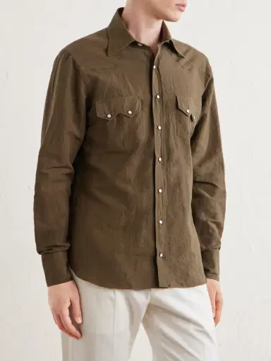 J. Mueser Cotton Western Shirt - Men | Thumbnail 3