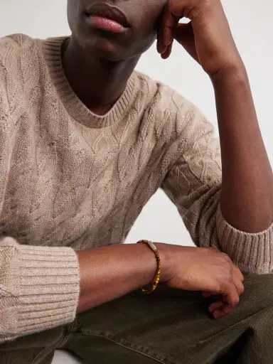 LE GRAMME 11g Sterling Silver and Tiger Eye Beaded Bracelet - Men | Thumbnail 2
