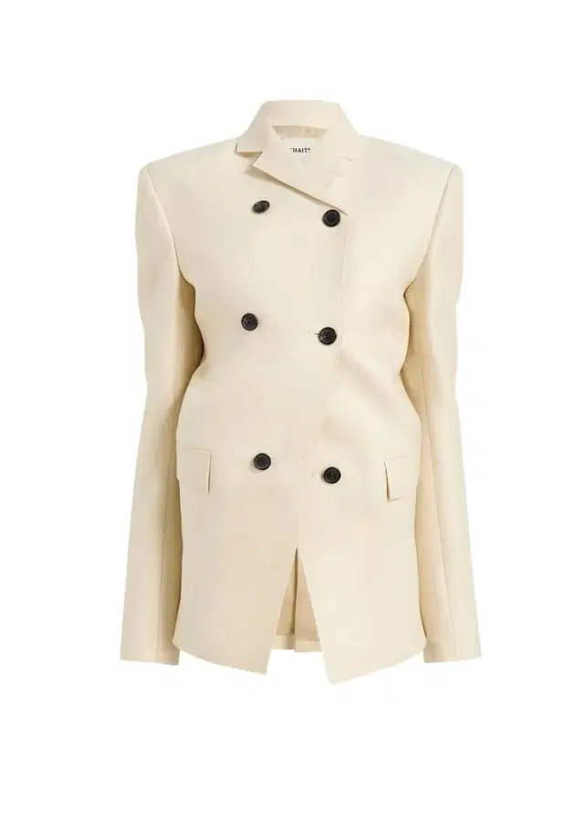 Khaite Rolo Jacket In Ivory Glow