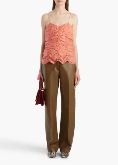 Khaite Mita Pant In Dark Olive | Thumbnail 2 Khaite Mita Pant In Dark Olive | Thumbnail 2