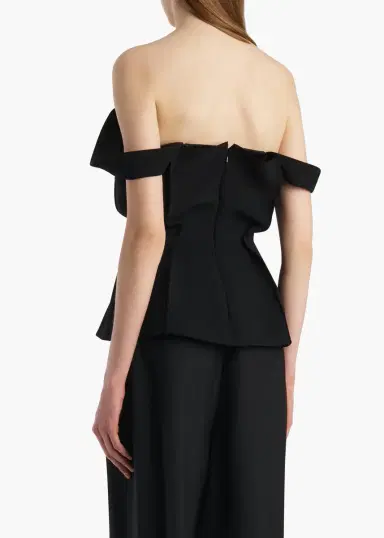 Khaite Yasmina Top In Black Crepe | Thumbnail 4 Khaite Yasmina Top In Black Crepe | Thumbnail 4