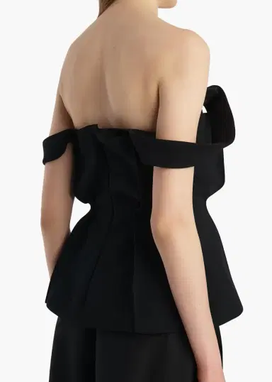 Khaite Yasmina Top In Black Crepe | Thumbnail 6 Khaite Yasmina Top In Black Crepe | Thumbnail 6