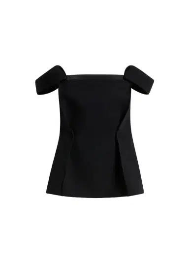 Khaite Yasmina Top In Black Crepe | Thumbnail 1 Khaite Yasmina Top In Black Crepe | Thumbnail 1